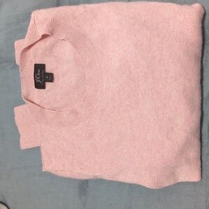 100% cashmere sweater pink M